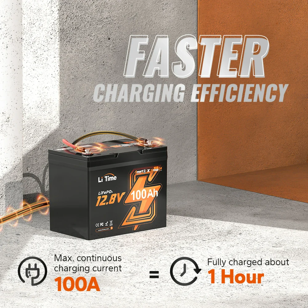LiFePO4 12V 100Ah Group24 Smart - slika 4