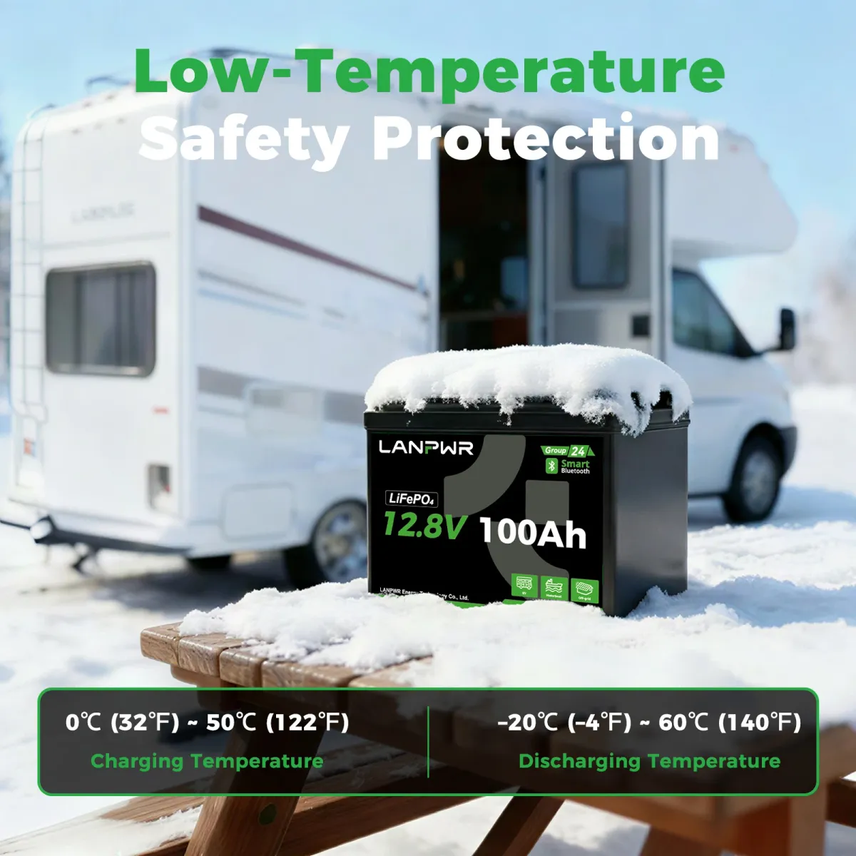 LiFePO4 12V 100Ah LANPWR - slika 7