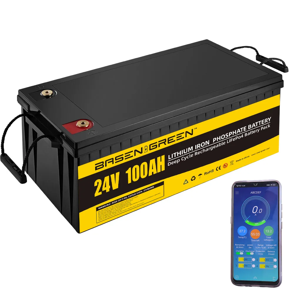 GreenBasen 24V 100Ah LiFePO4 Bluetooth - slika 4