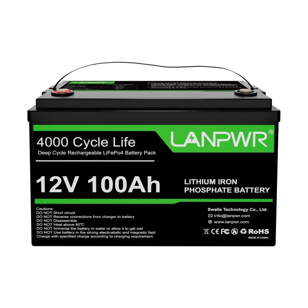 LANPWR 12V 100Ah LiFePO₄ Group 31
