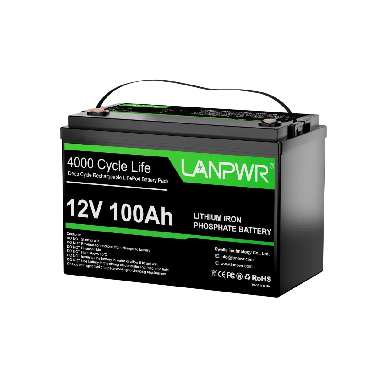 LANPWR 12V 100Ah LiFePO4 Group 31 - slika 2