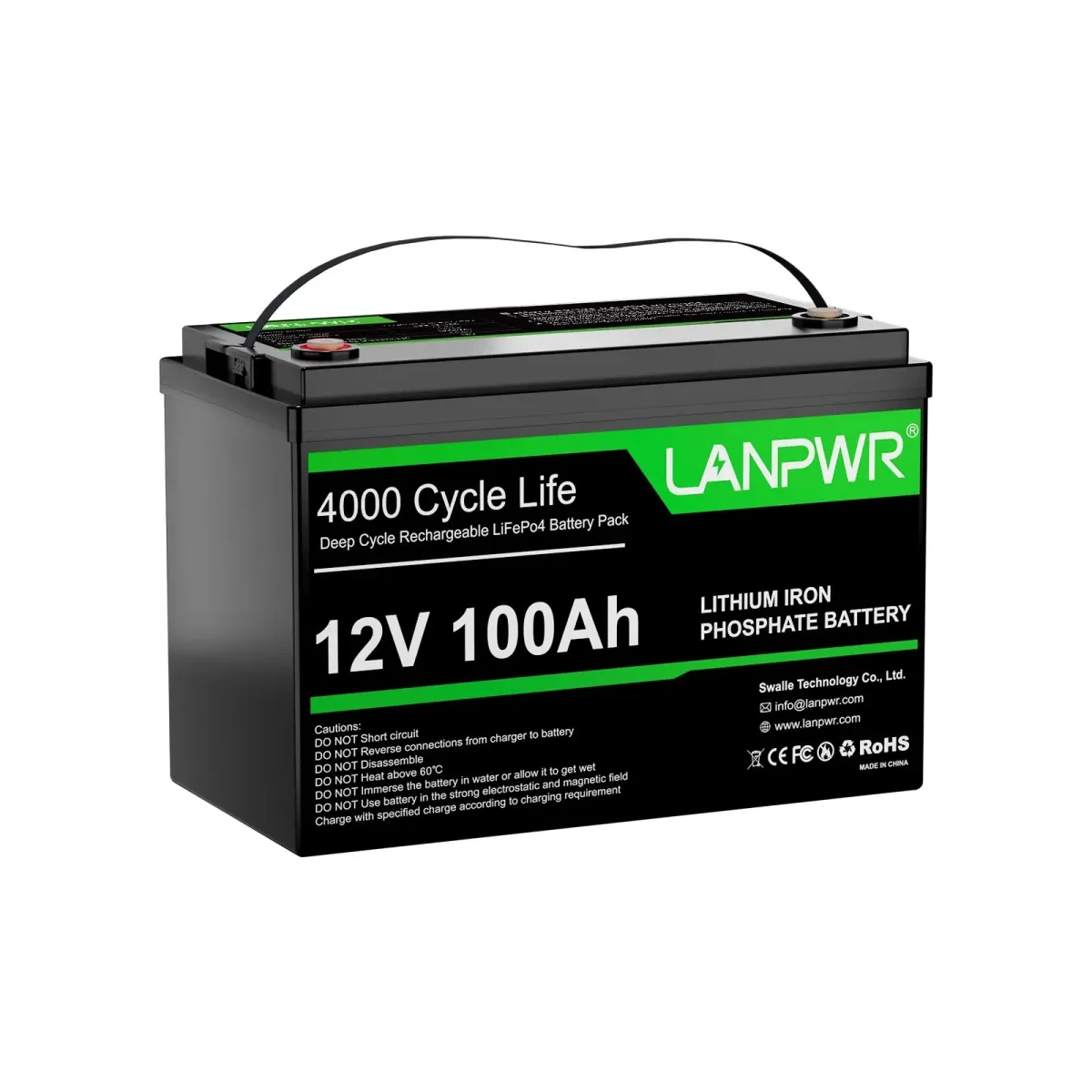 LANPWR 12V 100Ah LiFePO4 Group 31 - slika 3