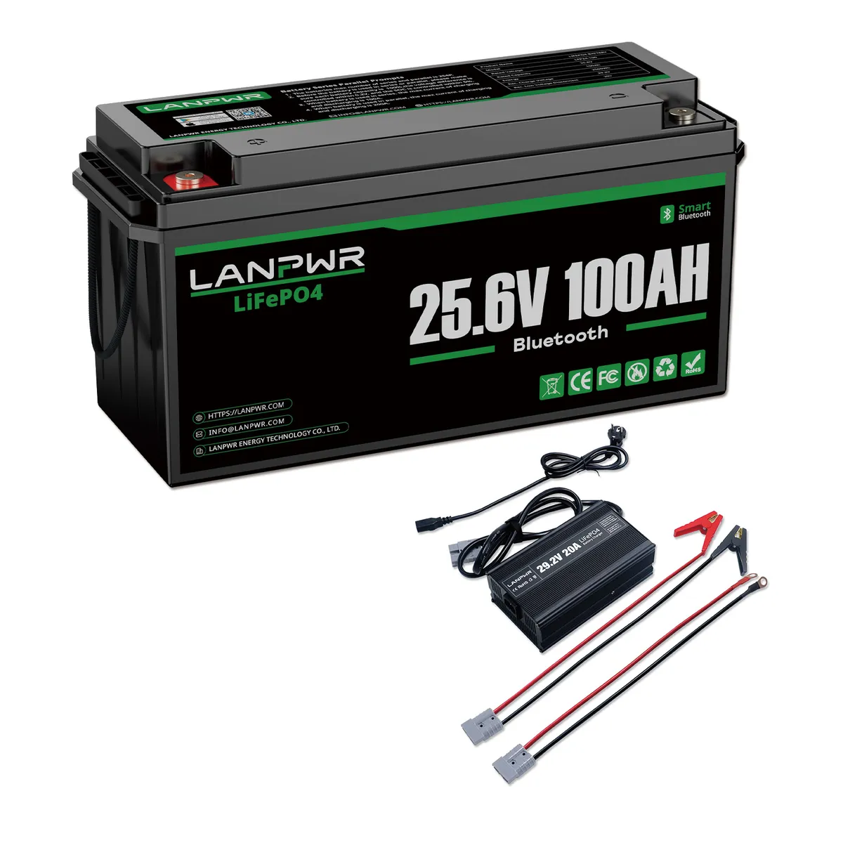 LANPWR 24V 100Ah LiFePO4 Bluetooth - slika 9