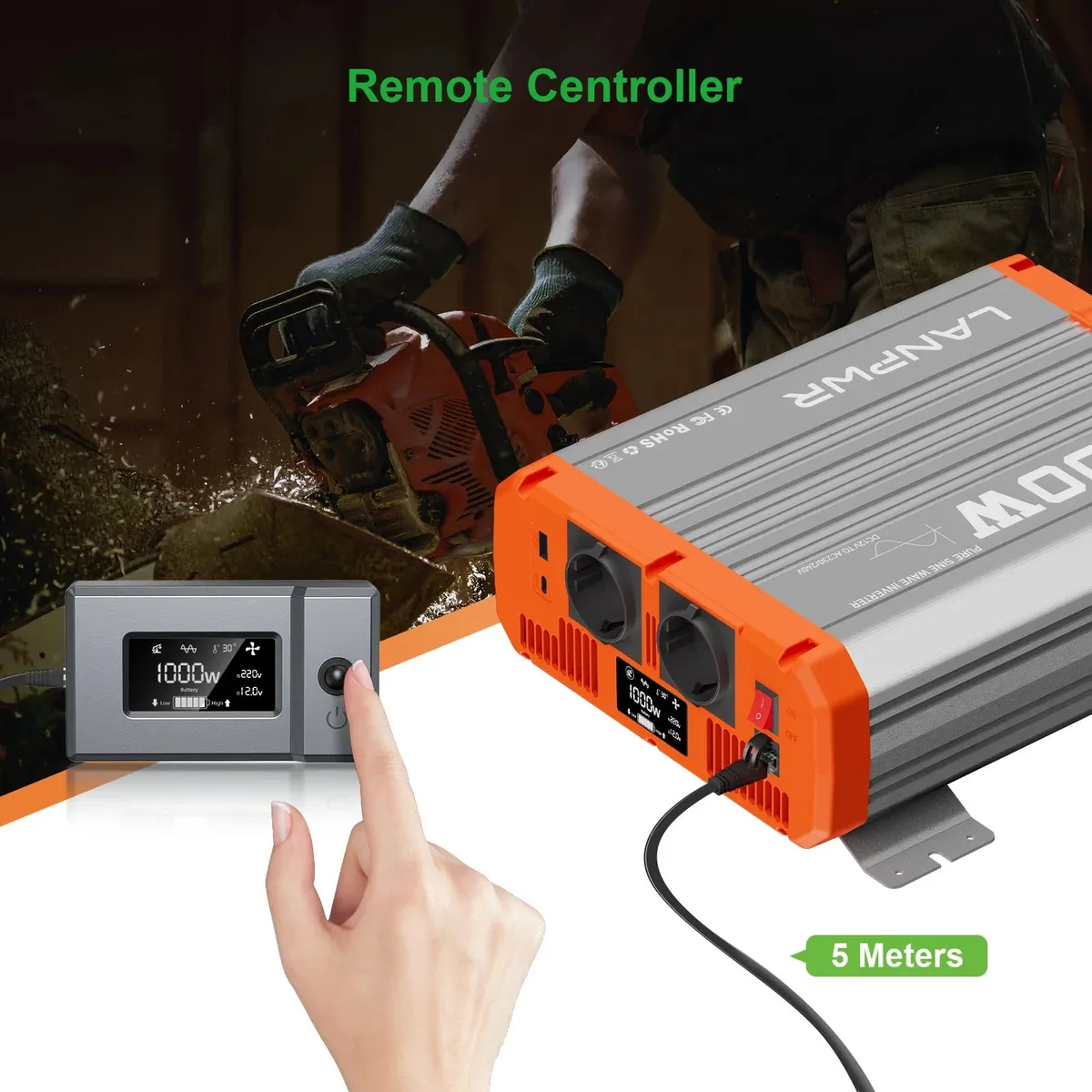 Inverter LANPWR 1000W 12V - slika 7