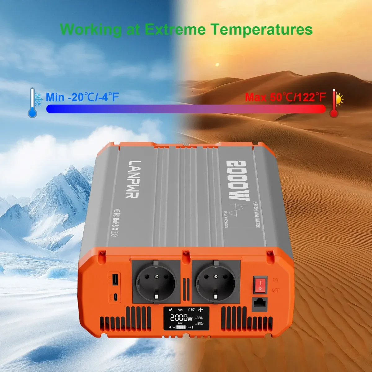 Inverter LANPWR 2000W 12V - slika 6