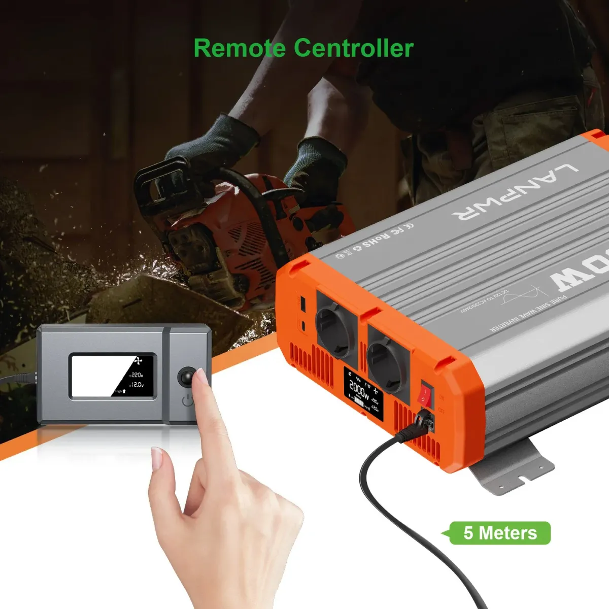 Inverter LANPWR 2000W 12V - slika 7